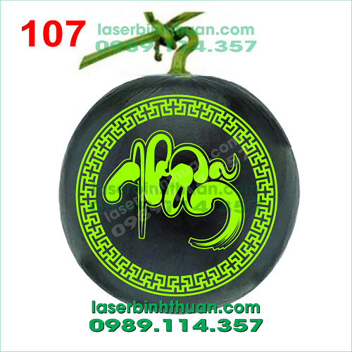 File Khắc dưa hấu 107 - Chữ Nhẫn Thư Pháp 2 file khac dua hau 107 demo