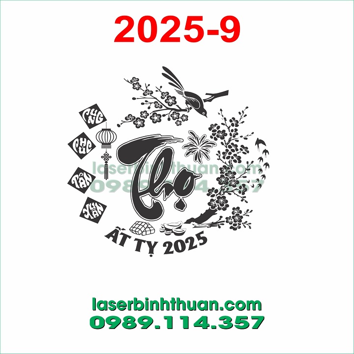 File Khắc Dưa Hấu 2025 Mẫu 9 - Chữ Thọ Thư Pháp 2025 3 File Khắc Dưa Hấu 2025 Mẫu 9