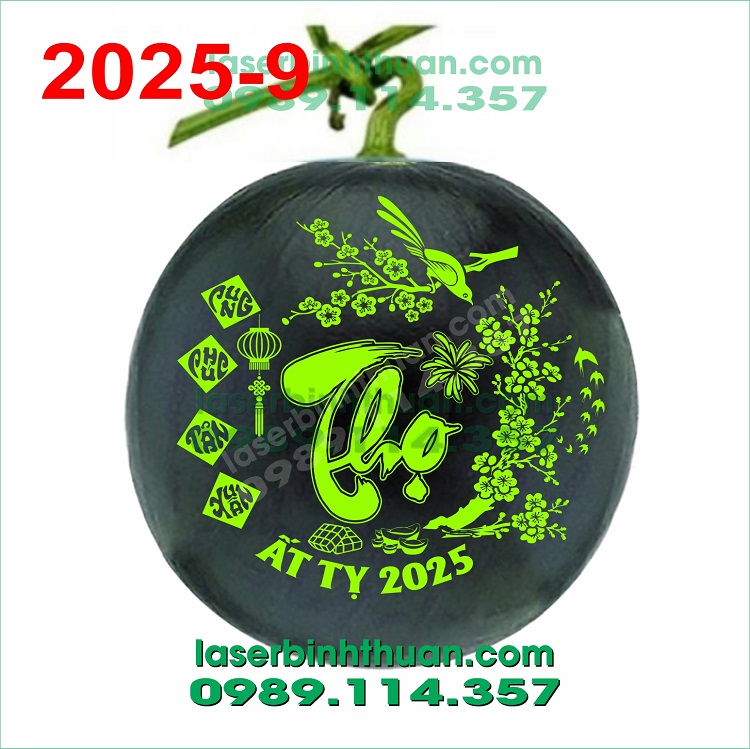 File Khắc Dưa Hấu 2025 Mẫu 9 - Chữ Thọ Thư Pháp 2025 2 File Khắc Dưa Hấu 2025 Mẫu 9 - Chữ Thọ Thư Pháp
