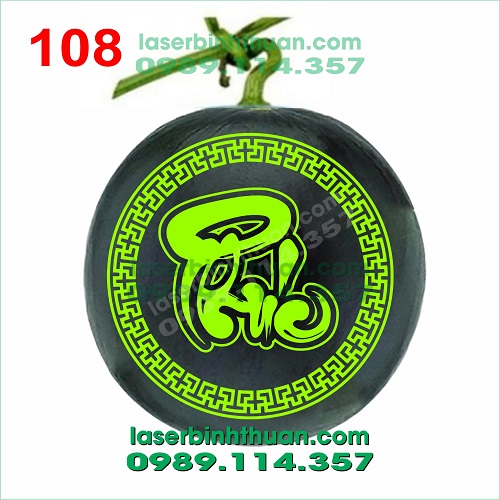 File Khắc dưa hấu 108 - Chữ Phúc 2 File khac dua hau 108 demo