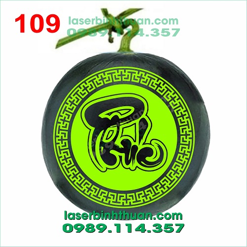 File Khắc dưa hấu 109 - Chữ Phúc Thư Pháp 2 File khac dua hau 109 demo