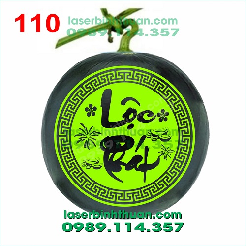File Khắc Dưa Hấu 110 - Lộc Phát Thư Pháp 2 File khac dua hau 110 demo