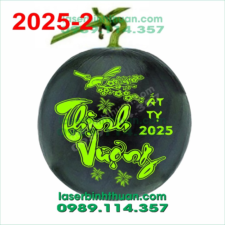 File Khắc Dưa Hấu 2025 Mẫu 2 - Thịnh Vượng 2 File Khắc Dưa Hấu 2025 Mẫu 2 - Thịnh Vượng
