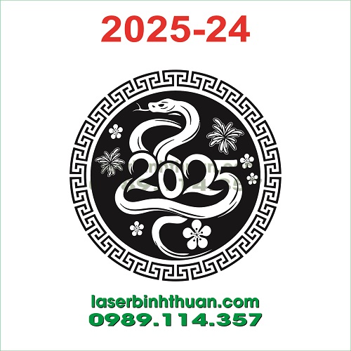 File Khắc Dưa Hấu 2025 Mẫu 24 - Con Rắn Ất Tỵ 3 File khac dua hau 2025 mau 24