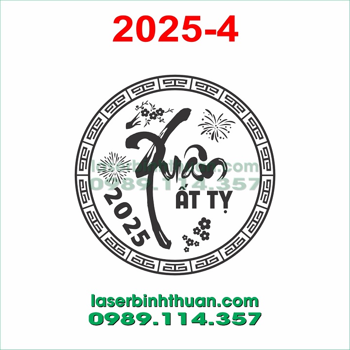 File Khắc Dưa Hấu 2025 Mẫu 4 - Xuân Ất Tỵ 3 File Khắc Dưa Hấu 2025 Mẫu 4 - Xuân Ất Tỵ
