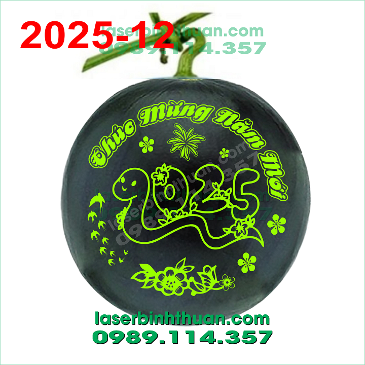 File Khắc Dưa Hấu 2025 Mẫu 12 - Con Rắn 2 file khac dua hau 2025-12 demo