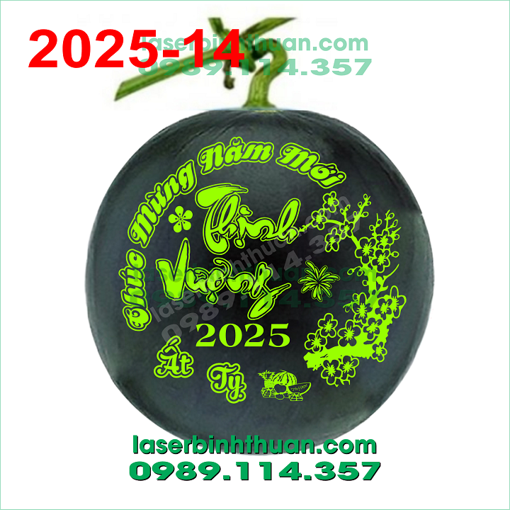 File Khắc Dưa Hấu 2025 Mẫu 14 - Thịnh Vượng 2025 2 file khac dua hau 2025-14 demo