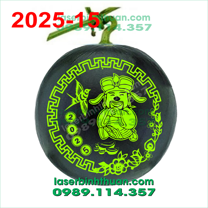 File Khắc Dưa Hấu 2025 Mẫu 15 - Con Rắn 2 file khac dua hau 2025-15 demo