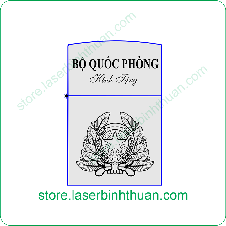 File Khắc Zippo Bộ Quốc Phòng