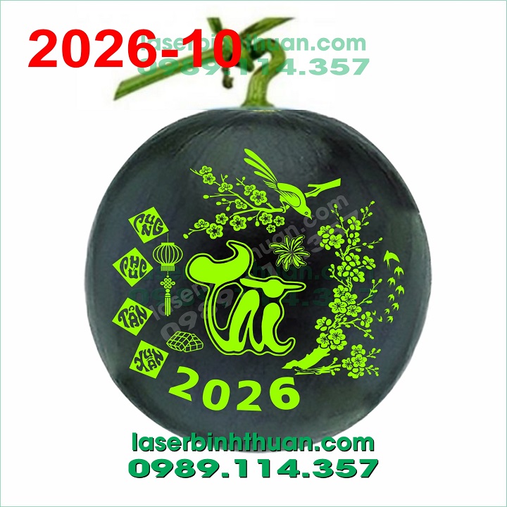 File Khắc Dưa Hấu 2026 Mẫu 10 2 File Khắc Dưa Hấu 2026 Mẫu 10