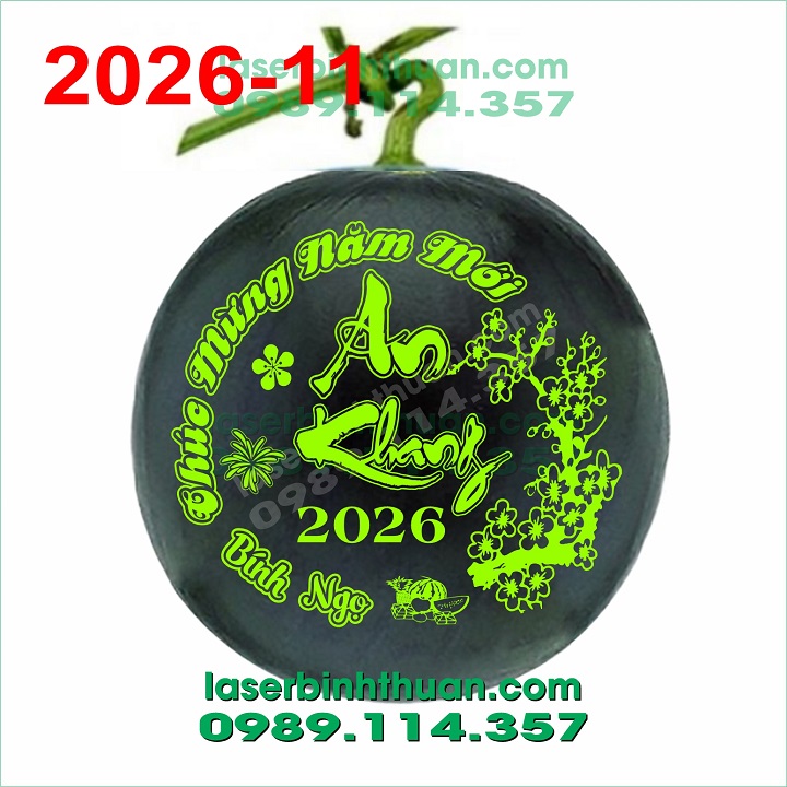 File Khắc Dưa Hấu 2026 Mẫu 11