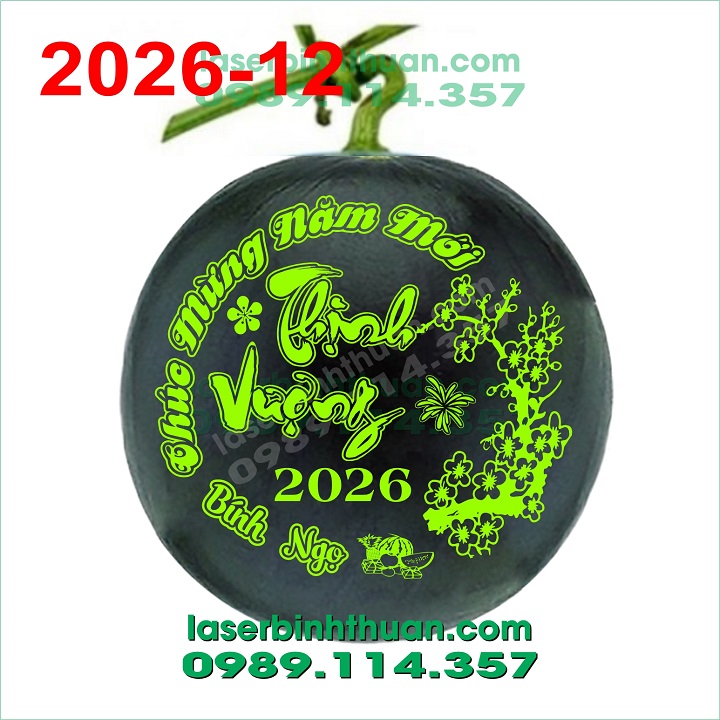 File Khắc Dưa Hấu 2026 Mẫu 12