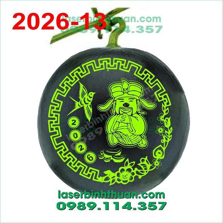 File Khắc Dưa Hấu 2026 Mẫu 13 2 File Khắc Dưa Hấu 2026 Mẫu 13