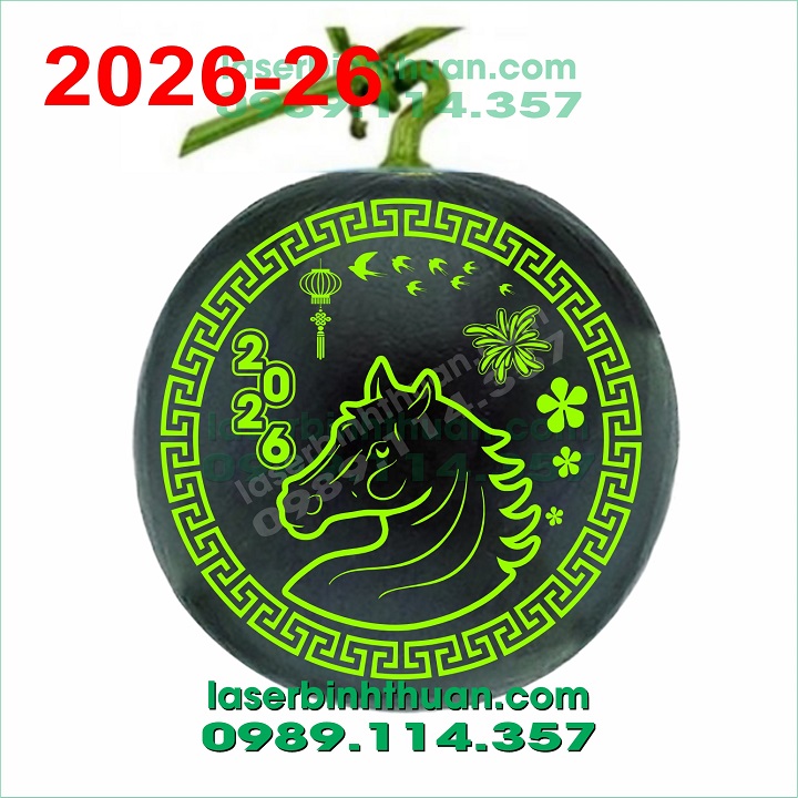 File Khắc Dưa Hấu 2026 Mẫu 26