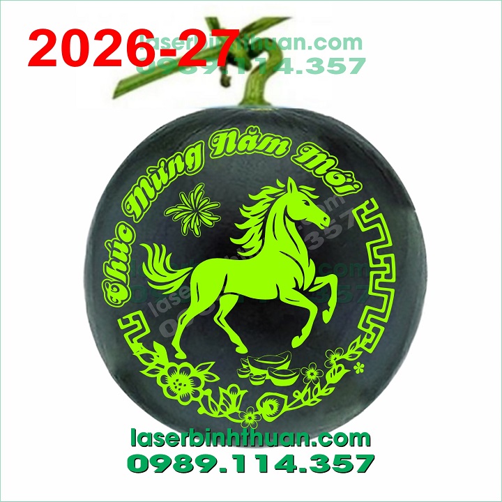 File Khắc Dưa Hấu 2026 Mẫu 27