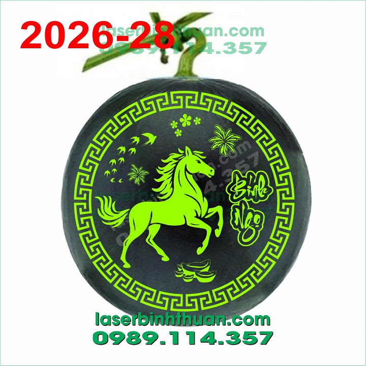 File Khắc Dưa Hấu 2026 Mẫu 28