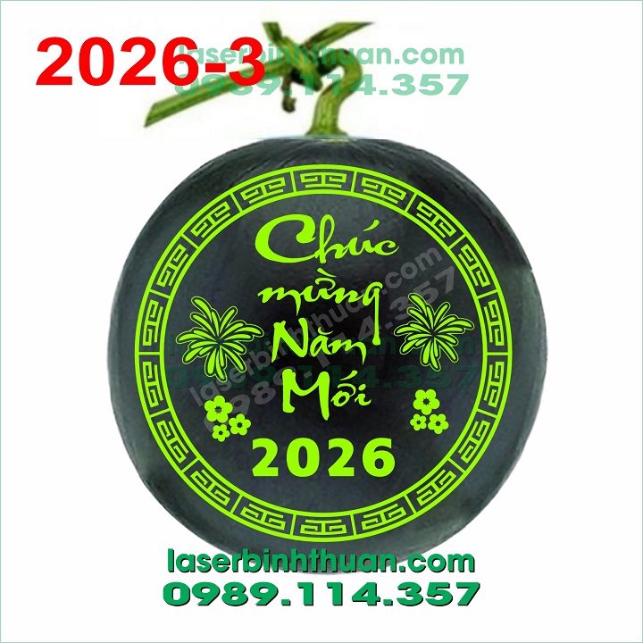 File Khắc Dưa Hấu 2026 Mẫu 3