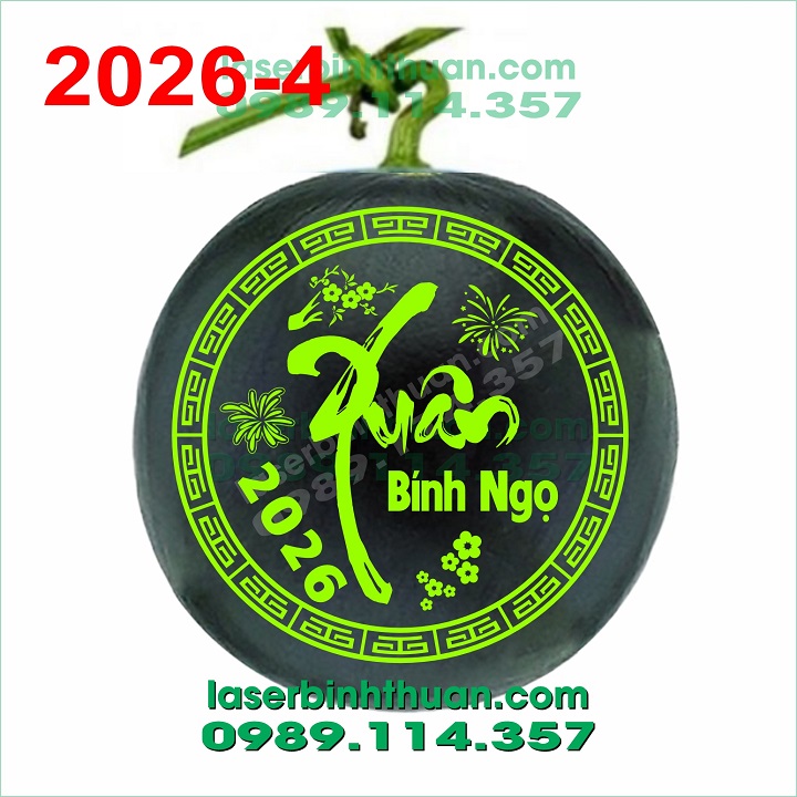 File Khắc Dưa Hấu 2026 Mẫu 4