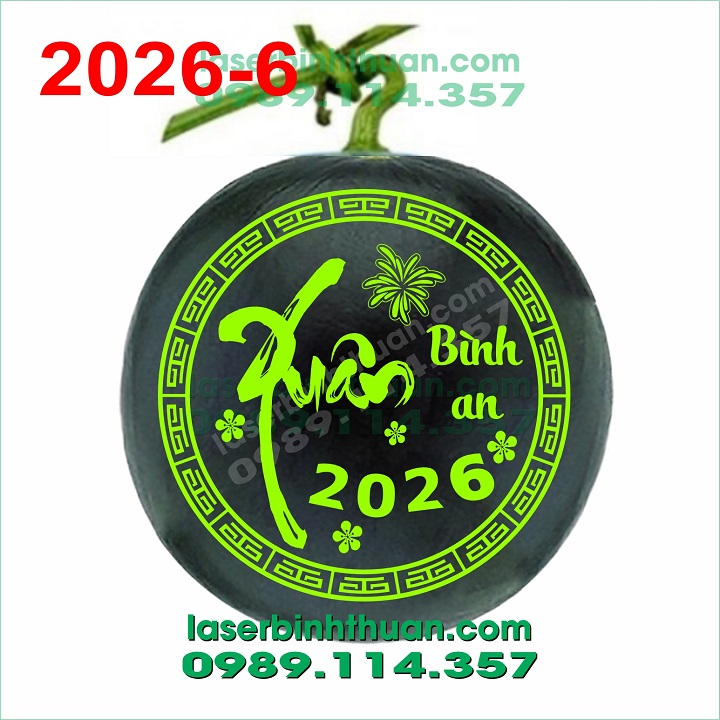 File Khắc Dưa Hấu 2026 Mẫu 6 2 File Khắc Dưa Hấu 2026 Mẫu 6