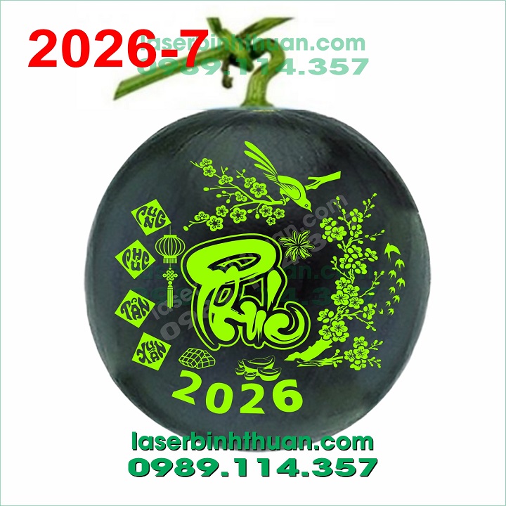 File Khắc Dưa Hấu 2026 Mẫu 7 2 File Khắc Dưa Hấu 2026 Mẫu 7